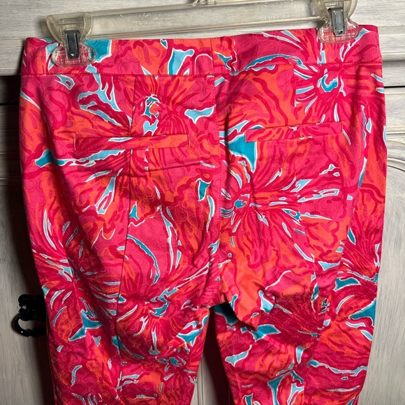Lilly‎ Pulitzer Kelly Textured Ankle Stretch Dress Pants Flirty Sea Preppy - Picture 8 of 8